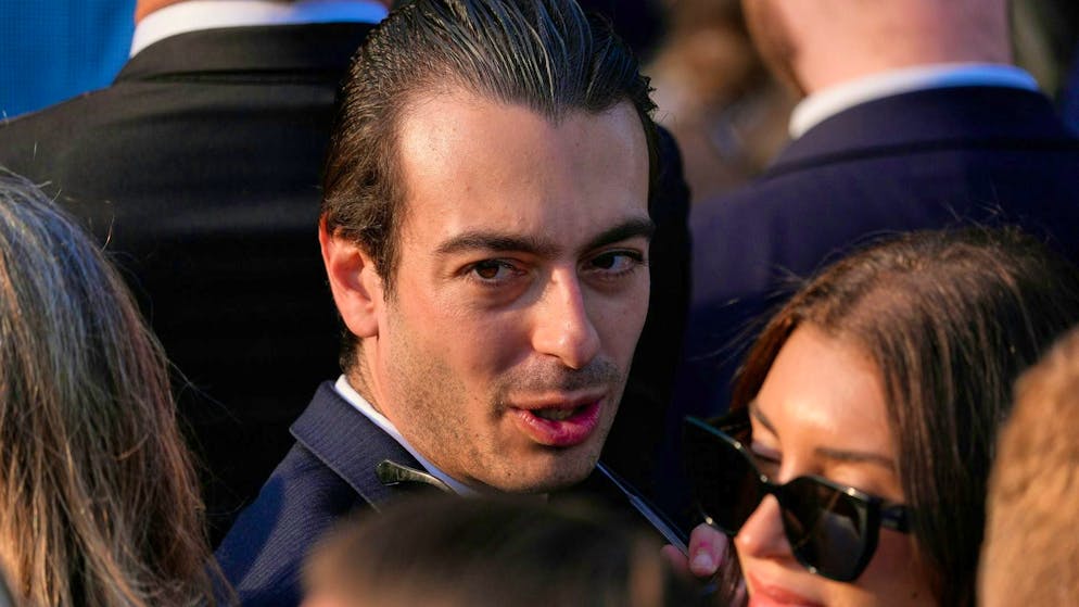 Paul Ingrassia at a Trump speech on the South Lawn of the White House.