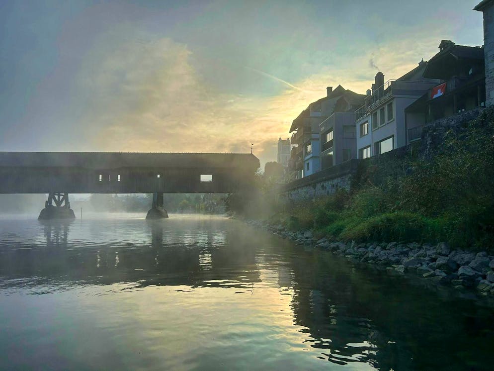 Autumn pictures 2025: These are the pictures of blue News readers. For this picture, the photographer even ventured onto the water near Büren an der Aare.