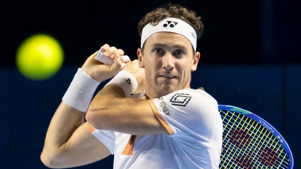 Casper Ruud fordert am Donnerstag Stan Wawrinka.