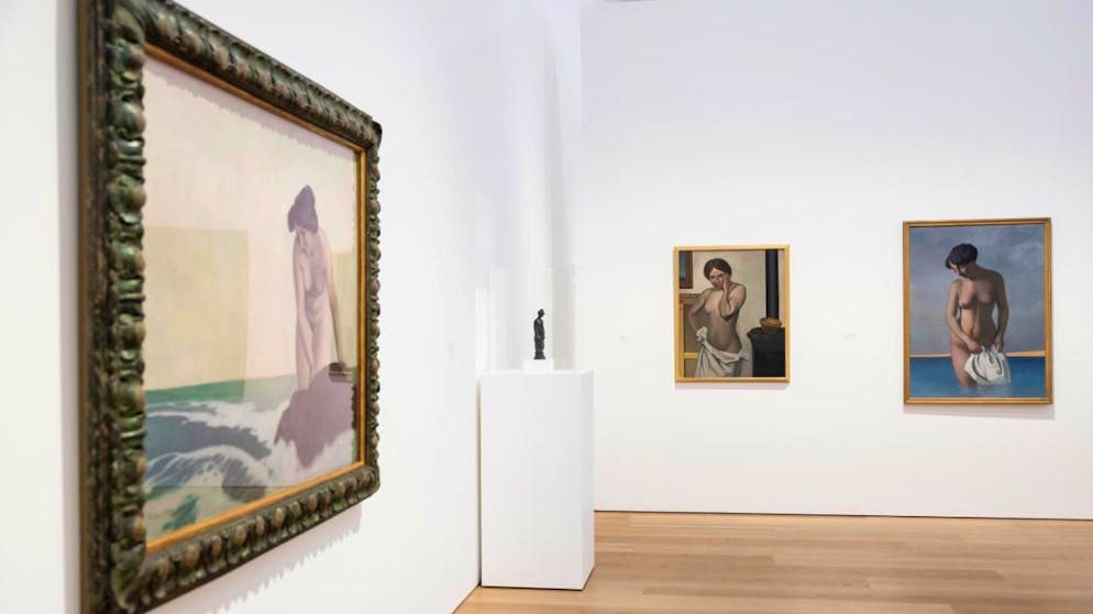 Alcuni dei nudi di Vallotton, esposti nell'ampia retrospettiva dedicata all'artista nato a Losanna nel centenario della sua morte.