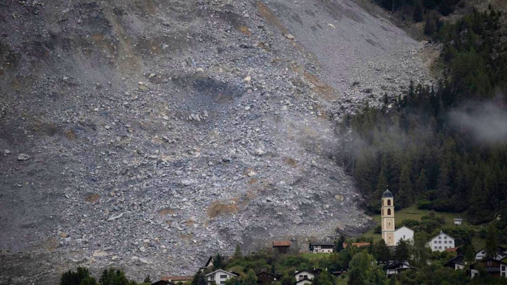Beaucoup d'habitants de Brienz ne se voient plus d'avenir dans leur village, menacé par un éboulement massif Archives).
