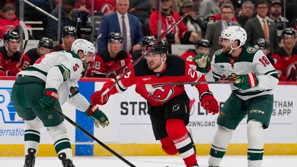 Timo Meier und die New Jersey Devils sind in Form: Der 29-jährige Ostschweizer verbuchte seinen vierten Assist beim sechsten Sieg in Serie