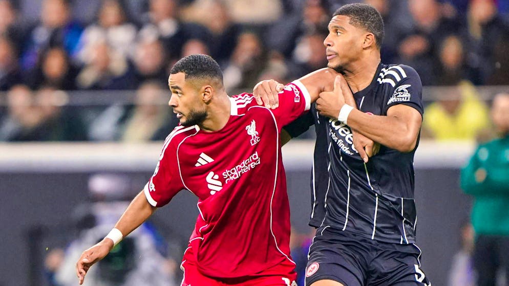 Aurele Amenda in a duel with Cody Gakpo.
