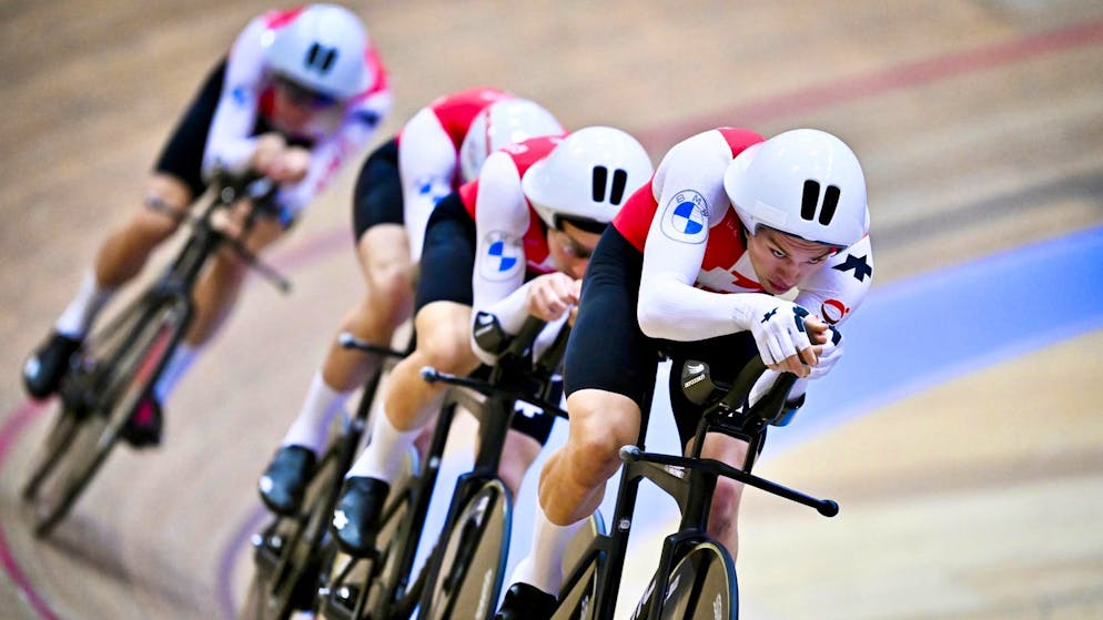 L'équipe masculine de Suisse de poursuite par équipes aux Mondiaux de Santiago termine au septième rang (archive).