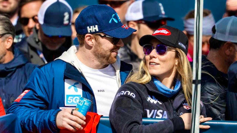 Aleksander Aamodt Kilde and his fiancée Mikaela Shiffrin