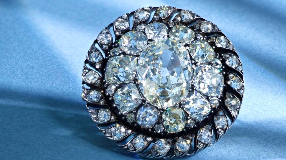 Die Diamantbrosche aus dem einstigen Besitz von Napoleon Bonaparte hat einen Schätzpreis von 120'000 bis 200'000 Franken.