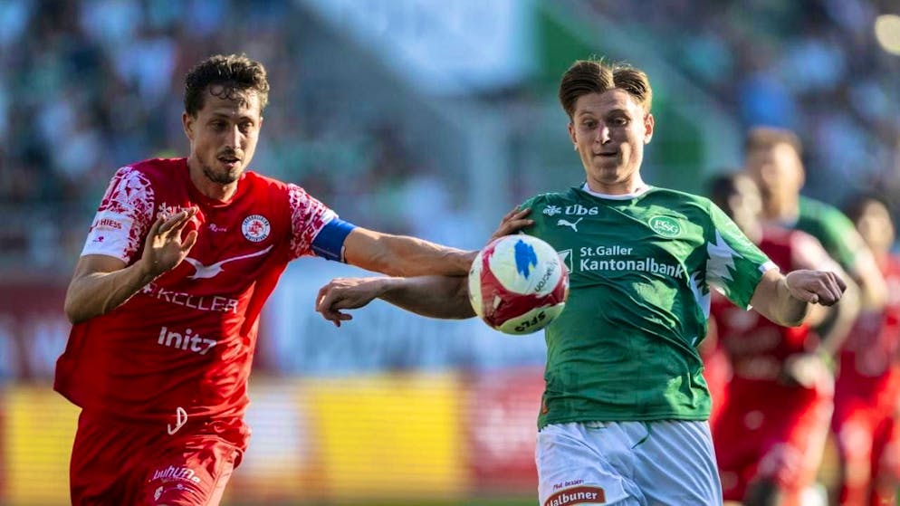 Remo Arnold (left) will miss FC Winterthur's first games under returning coach Patrick Rahmen