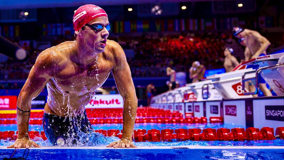 Noè Ponti a obtenu deux nouveaux podiums en Coupe du monde de natation en petit bassin (archive).