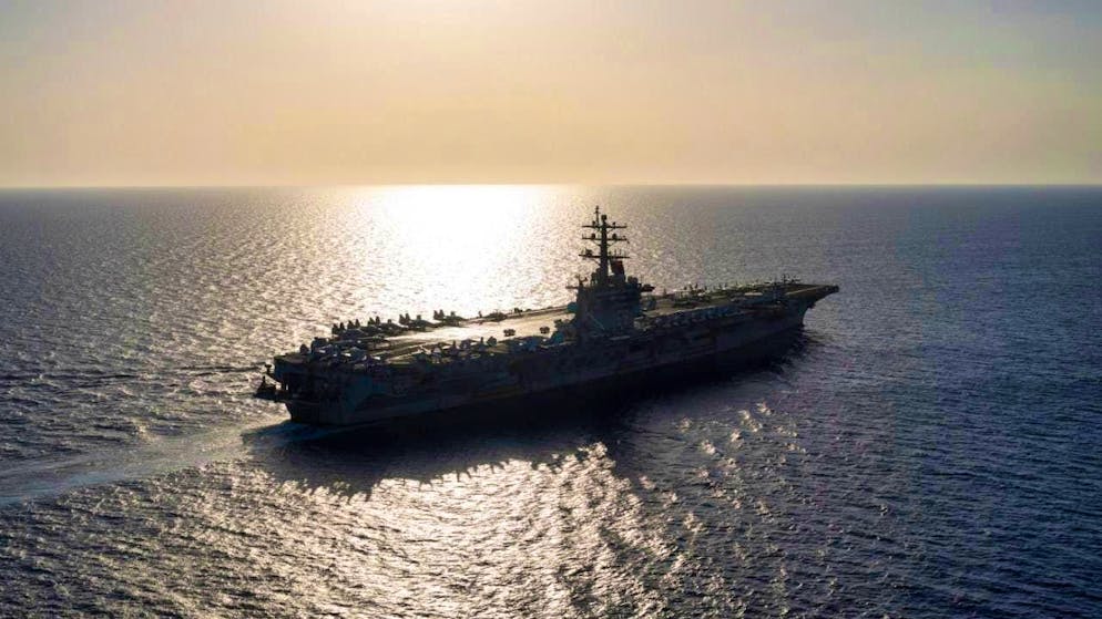ARCHIVE - The aircraft carrier USS Dwight D. Eisenhower, also known as "Ike". Photo: Bernat Armangue/AP/dpa/Archive