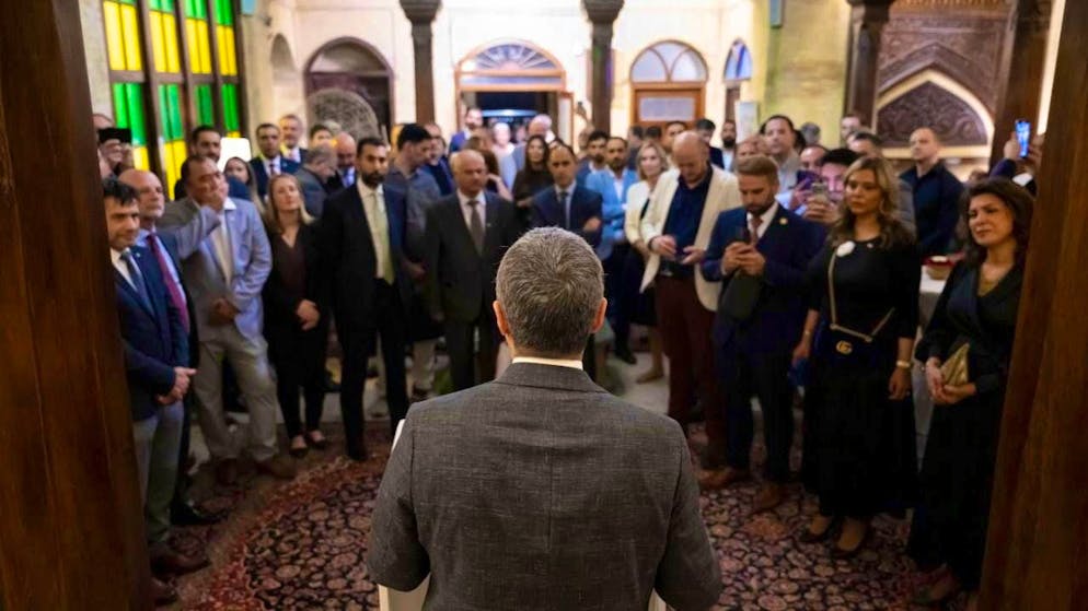 During his visit to Baghdad, Foreign Minister Ignazio Cassis met with entrepreneurs working in Iraq.