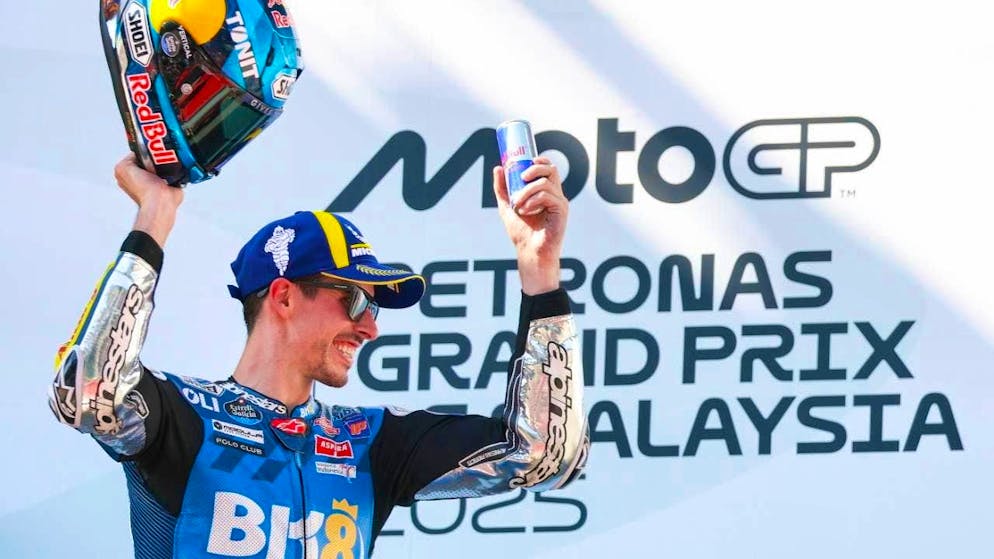 Alex Marquez celebrates