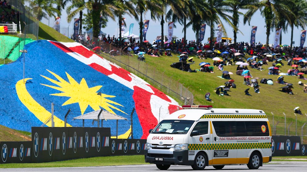 L'accident s'est déroulé lors du tour de formation.
