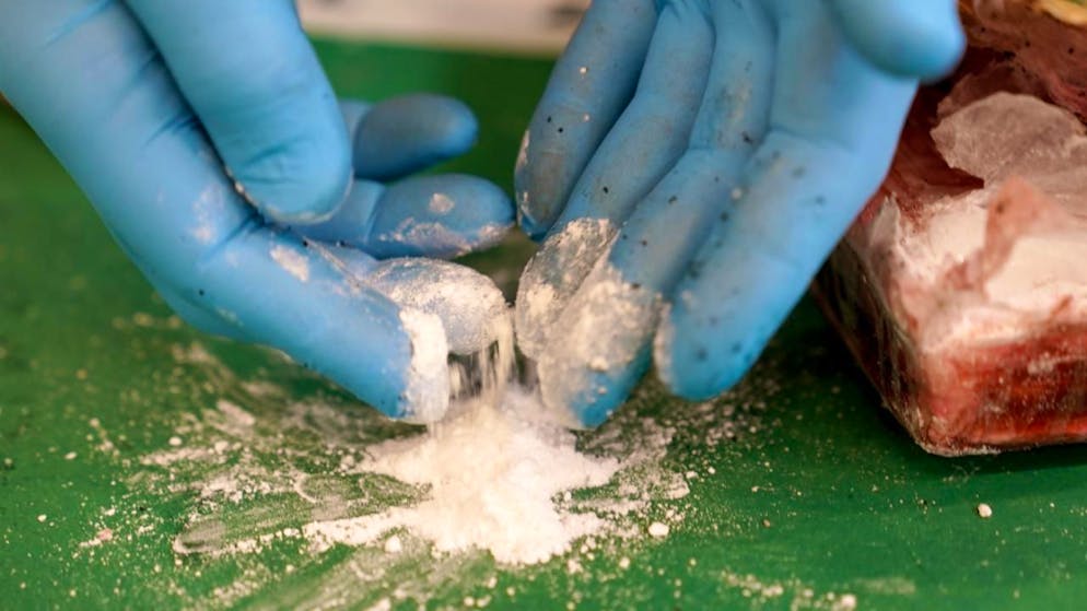 ARCHIV - Sichergestelltes Kokain. Foto: Marcus Brandt/dpa/Archiv