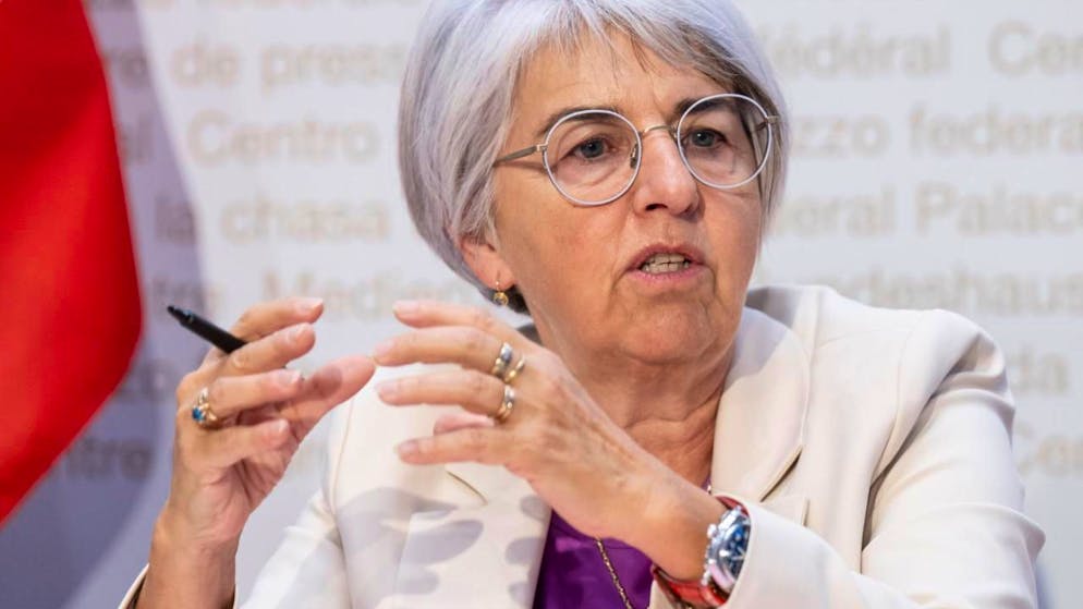 La "ministra" della sanità, Elisabeth Baume-Schneider.