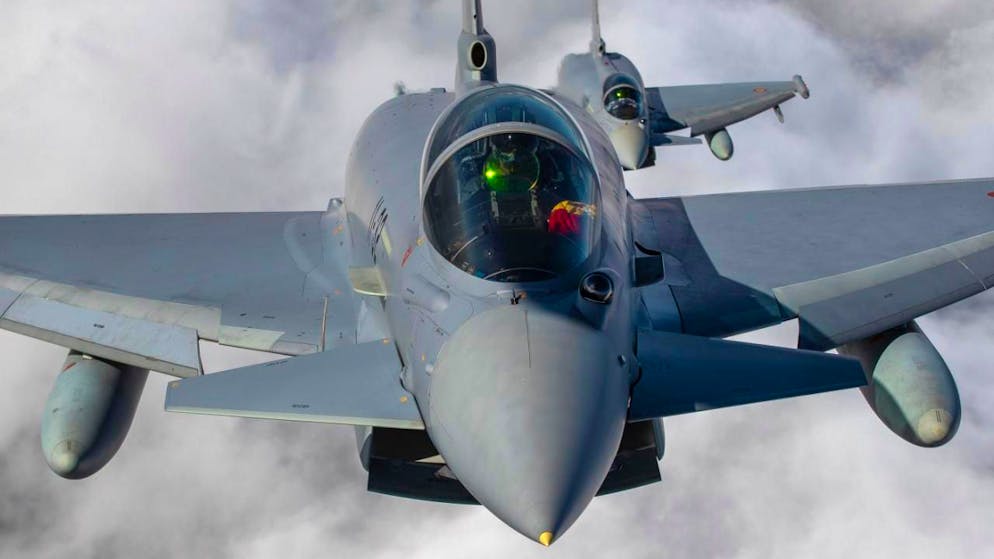 I 20 Eurofighter Typhoon valgono 8,5 miliardi di franchi.