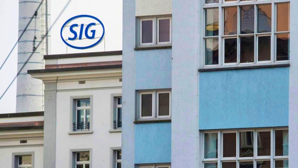 The Schaffhausen-based packaging specialist SIG has to report a significant drop in sales. (Archive image)