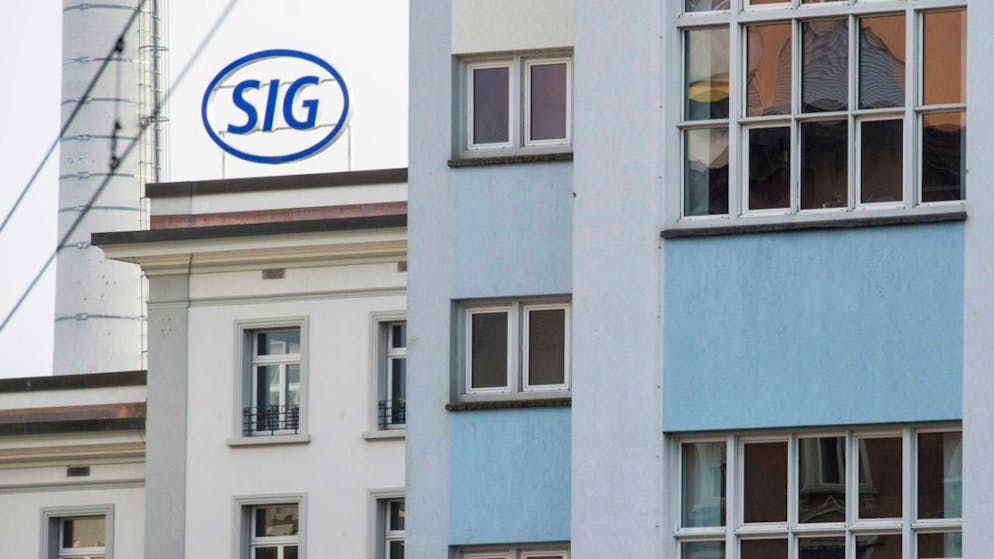 Der Schaffhausesr Verpackungsspezialist SIG muss einen deutlichen Umsatzrückgang vermelden. (Archivbild)