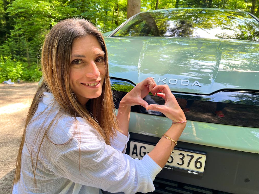 Cyndie Allemann kann verstehen, wieso ihre Landsleute die Marke Skoda so mögen.