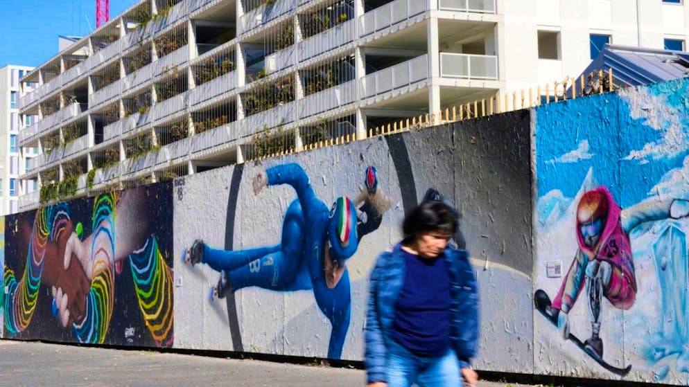 Slowly taking shape: the Olympic village in Milan