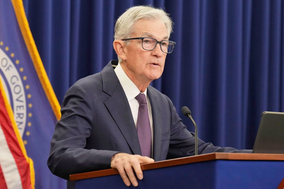 Die US-Notenbank Federal Reserve hat erneut den Leitzins gesenkt. (Archivfoto)