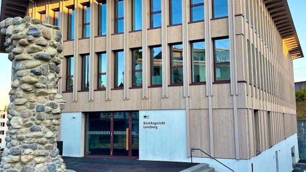 A visualization of the new Lenzburg district court. The building will also house a base for the Aargau cantonal police.