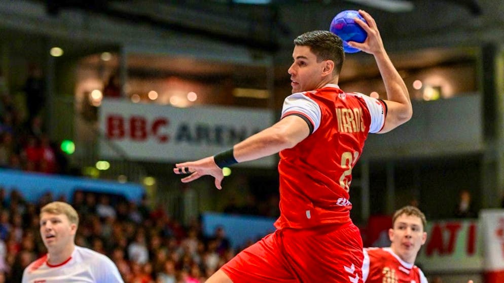 Luka Maros scored six times for Switzerland against Croatia.