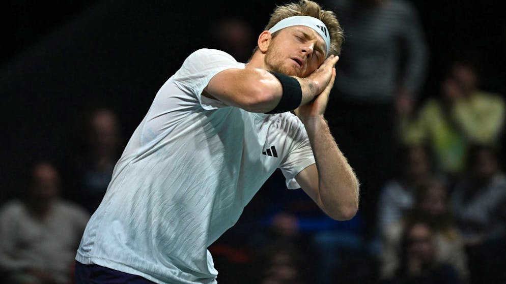 Alejandro Davidovich Fokinas Jubel nach seinem Sieg über Arthur Cazaux.