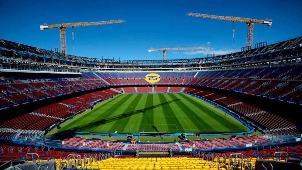 Die Renovationsarbeiten am Camp Nou sind noch nicht abgeschlossen