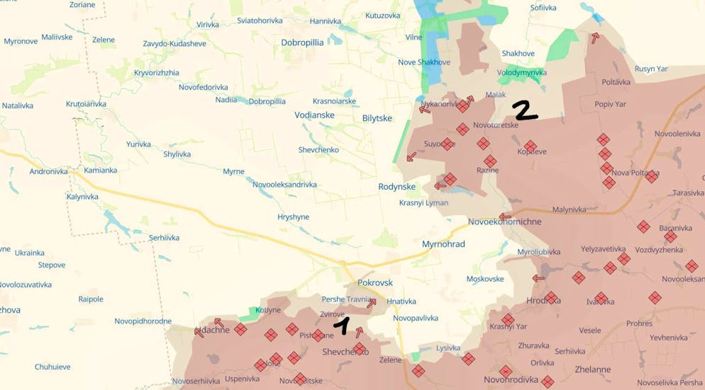 The situation in Pokrovsk on October 20.