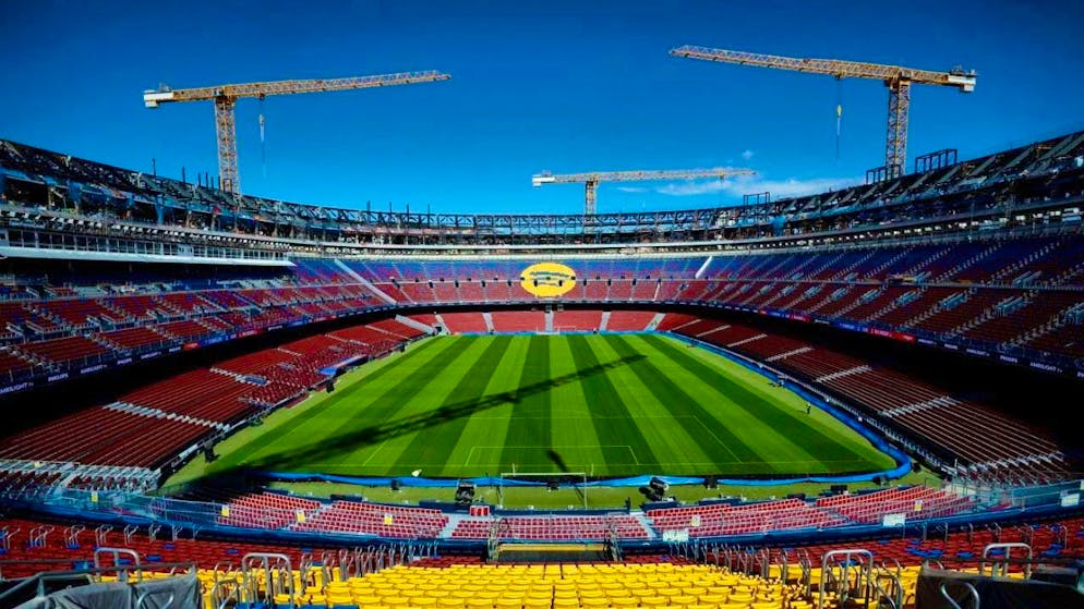 The renovation work at Camp Nou is not yet complete