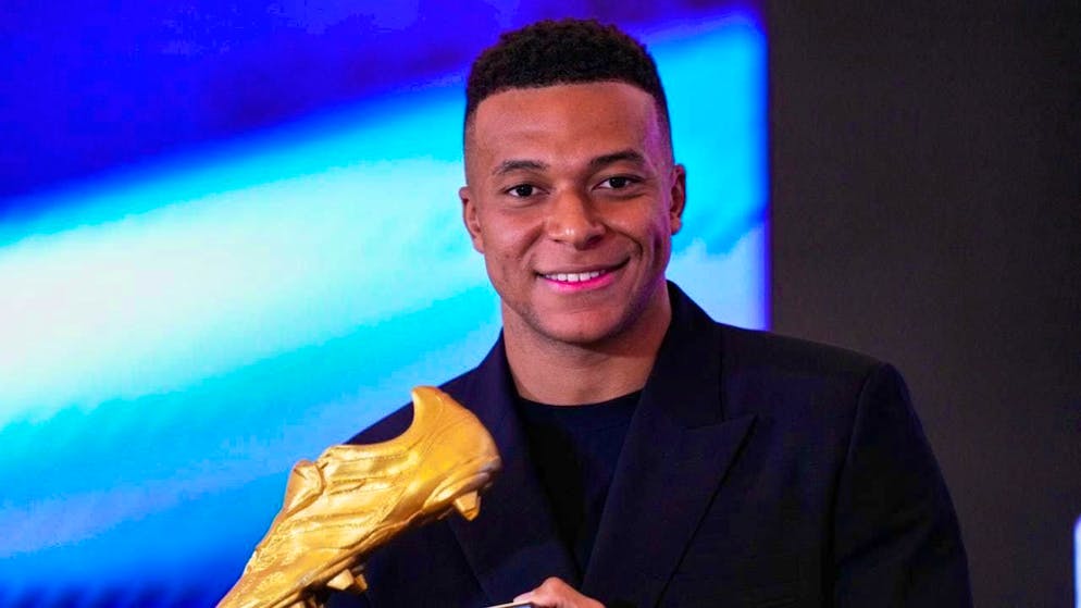 Best goalscorer of the past season in Europe: Kylian Mbappé is awarded the Golden Boot