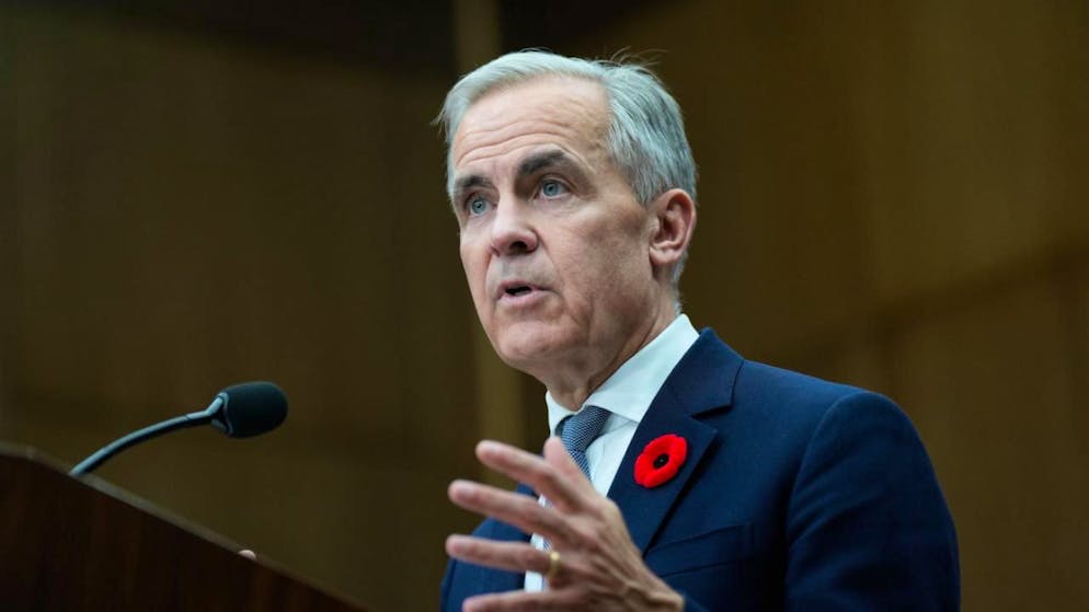 Le premier ministre canadien Mark Carney s'exprime en Corée du Sud samedi.