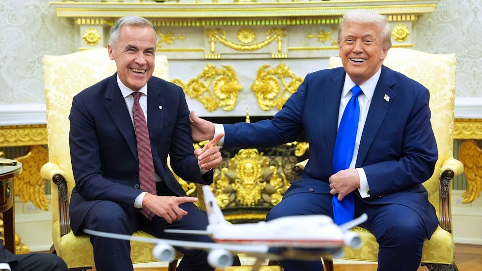 Der Zölle-Clip hatte das Verhältnis zwischen US-Präsident Donald Trump und Kanadas Premier Mark Carney belastet. (Archivbild).