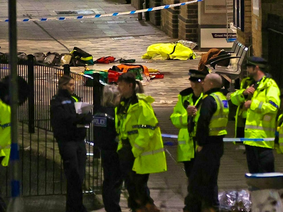 The attack took place on a train near the town of Huntingdon.