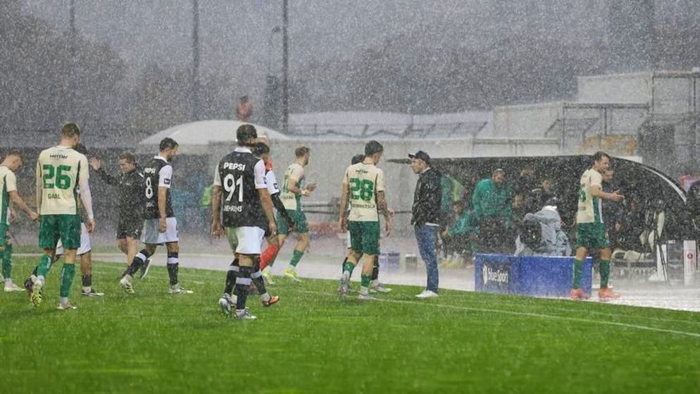I bianconeri erano in vantaggio. Lugano-San Gallo sospesa a causa di un diluvio abbattutosi su Cornaredo