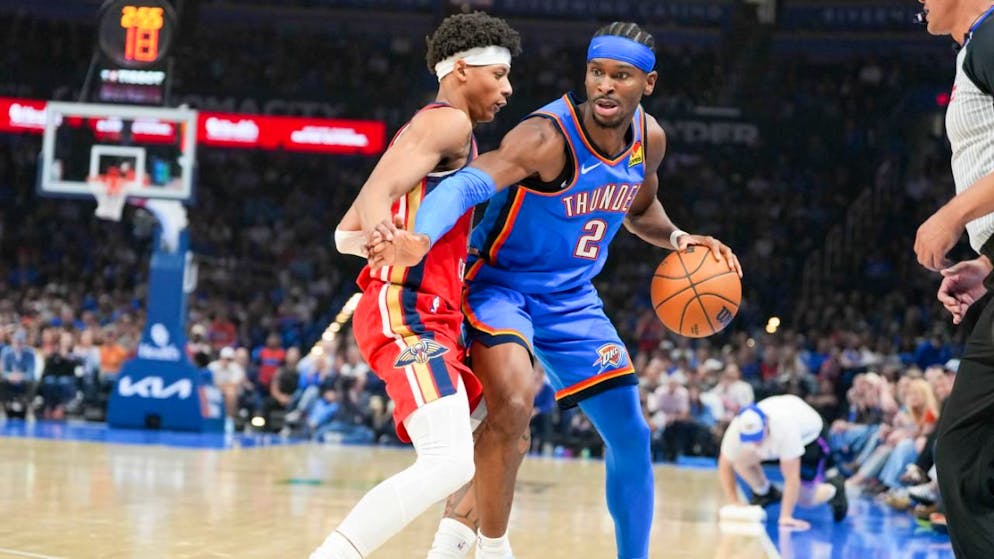 Shai Gilgeous-Alexander (Nr. 2) und Oklahoma City Thunder sind bereits wieder gut in Form
