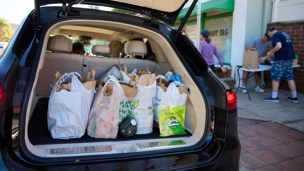 Environ 42 millions d'Américains bénéficient de l'aide alimentaire (image d'illustration).