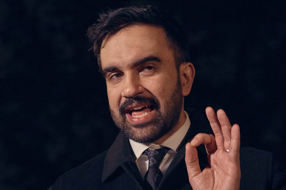 New York mayoral candidate Zohran Mamdani speaks at Dutch Kills Playground on Monday, Nov. 3, 2025, in the Queens borough of New York. (AP Photo/Andres Kudacki)