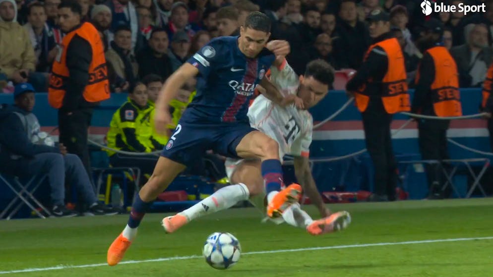 Tränen bei PSG-Star Hakimi. Reif über Diaz' Grätsche von hinten: «Warum machst du das?»