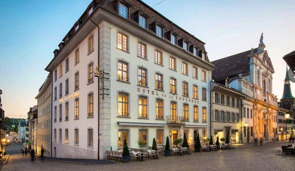 The La Couronne restaurant and hotel in Solothurn.