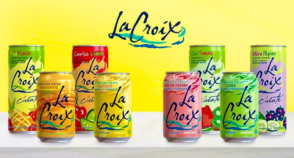 Carbonated drinks: These are La Croix products.