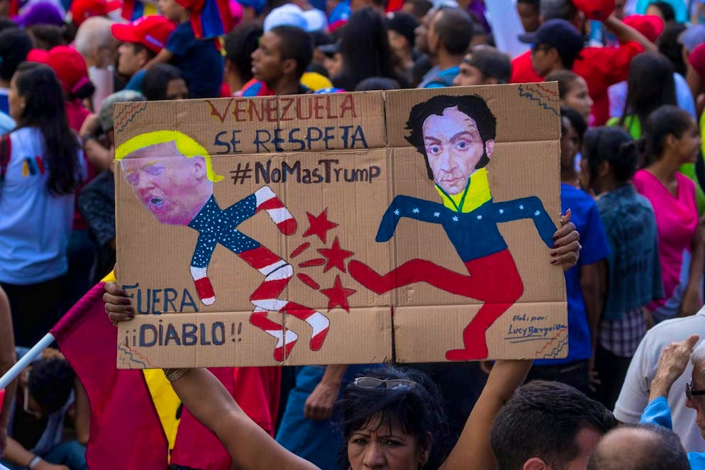 Demonstration in Caracas against US policy: Donald Trump believes that Nicolás Maduro's days are numbered.