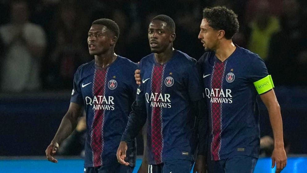 Ballon d'Or-Gewinner Ousmane Dembélé (Bildmitte) kehrte erst gerade von einer Verletzungspause zurück