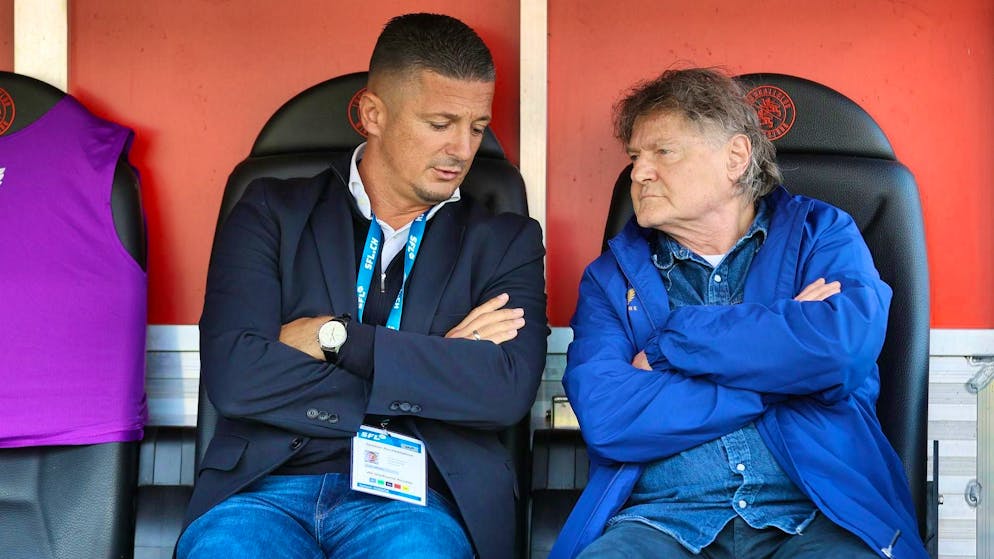 Milos Malenovic (left) had the backing of President Ancillo Canepa for a long time, but now he has to go.