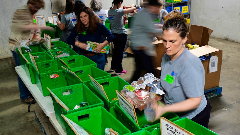 Millionen Menschen in den USA sind auf Lebensmittelhilfe angewiesen.