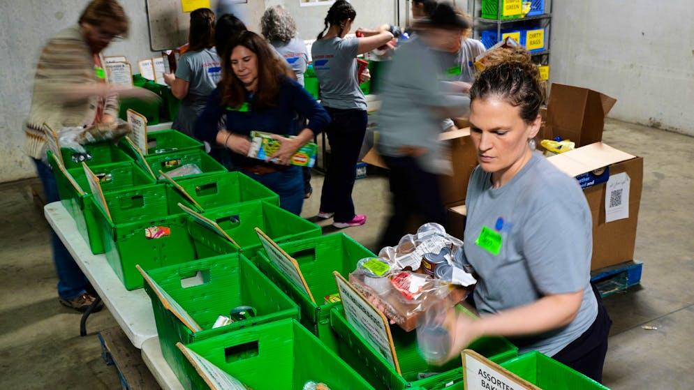 Freiwillige in einer Suppenküche in Nashville (Tennessee).