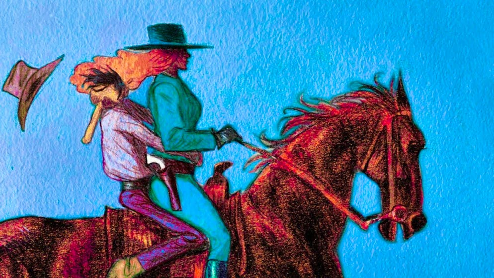 Christophe Blain's comics move between realistic depiction and caricature.