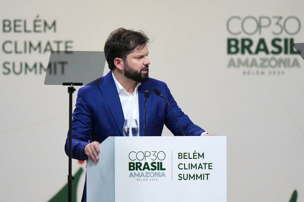 Il presidente del Cile Gabriel Boric