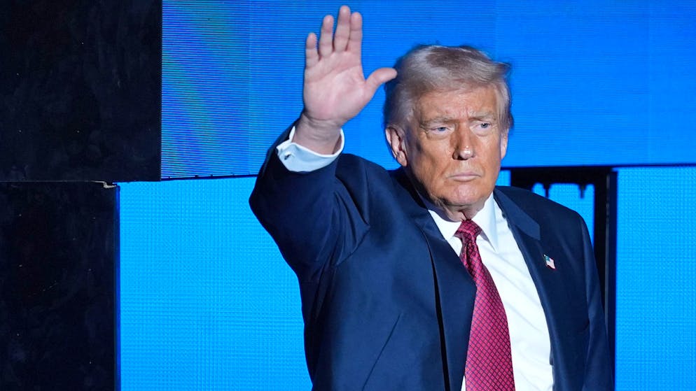 US-Präsident Donald Trump am Mittwoch nach den Wahlen beim America Business Forum in Miami.