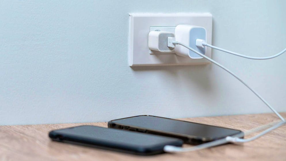 The charger should be removed from the socket after use.